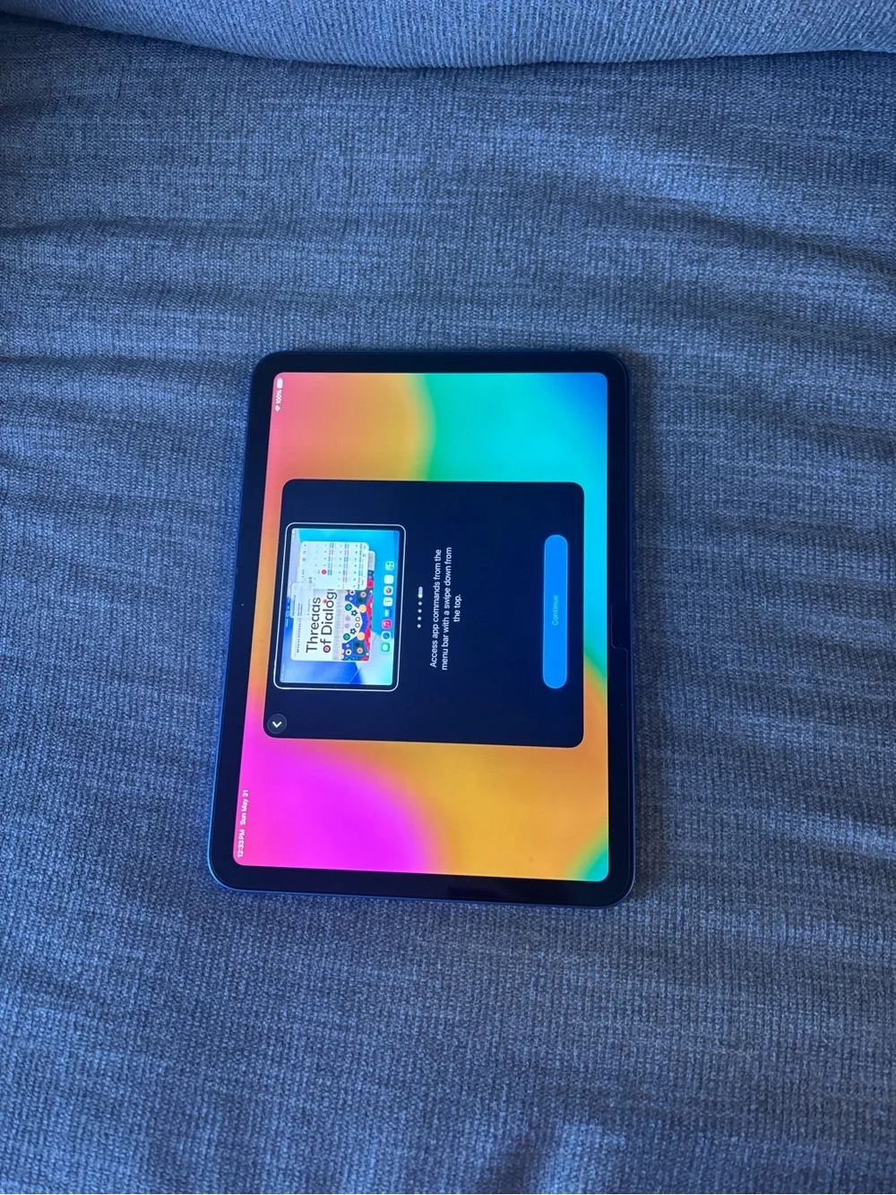 Apple Tablet Screen Protector with Blue Trim
